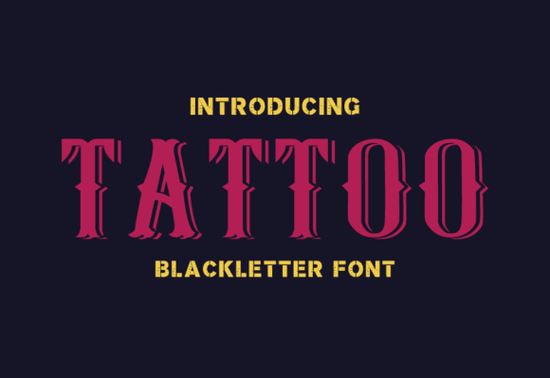 Tattoo Font